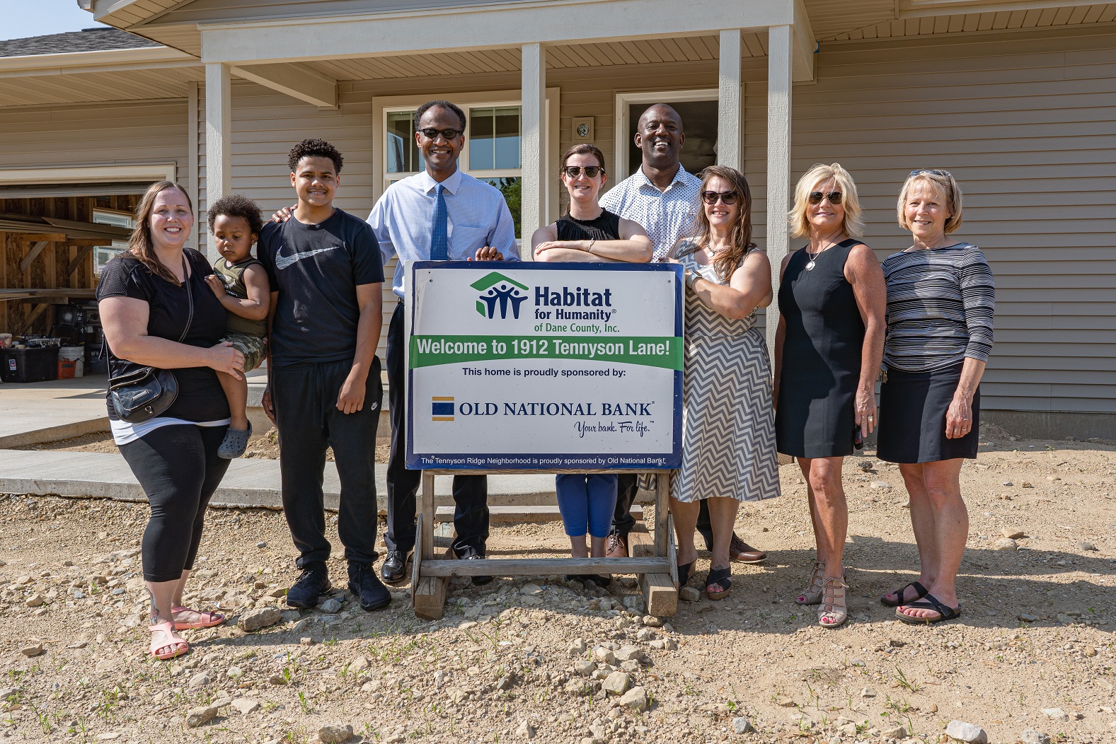 Habitat dedicatedthe first three homes of its newest 12-house neighborhood, Tennyson Ridge, on Madison’s northside.